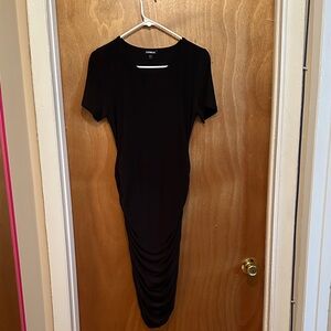 Express Black Midi Dress